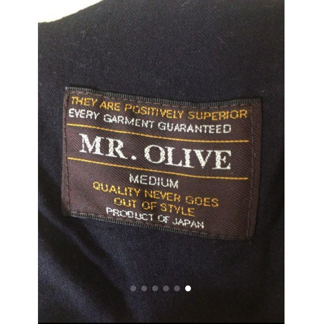 Mr.OLIVE(ミスターオリーブ)の【MR.OLIVE】スラックスパンツ ネイビー メンズのパンツ(デニム/ジーンズ)の商品写真