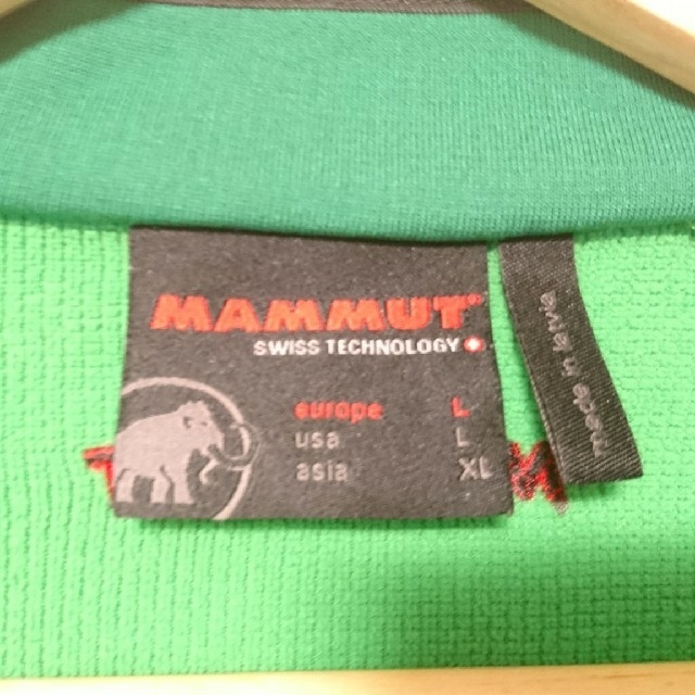 Mammut(マムート)のマムート ハーフジップシャツ(半袖)Asia XL グリーン メンズ スポーツ/アウトドアのアウトドア(登山用品)の商品写真