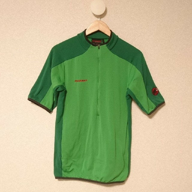 Mammut(マムート)のマムート ハーフジップシャツ(半袖)Asia XL グリーン メンズ スポーツ/アウトドアのアウトドア(登山用品)の商品写真