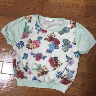 ミスティウーマン(mysty woman)の花柄 半袖(Tシャツ(半袖/袖なし))