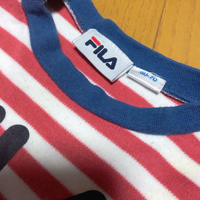 FILA(フィラ)の長袖ロンパース 50〜70 キッズ/ベビー/マタニティのベビー服(~85cm)(ロンパース)の商品写真