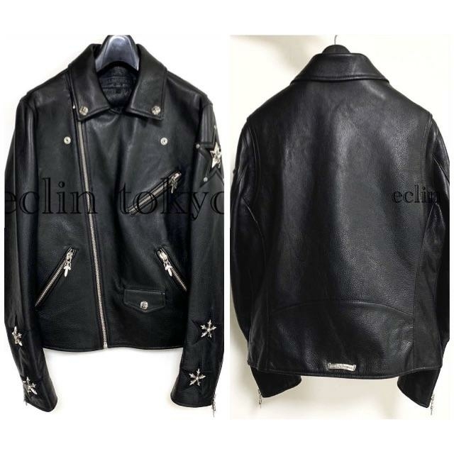 Chrome Hearts - クロムハーツ スター刺繍 レザー ライダース Chrome Hearts - クロムハーツ スター刺繍 レザー ライダース