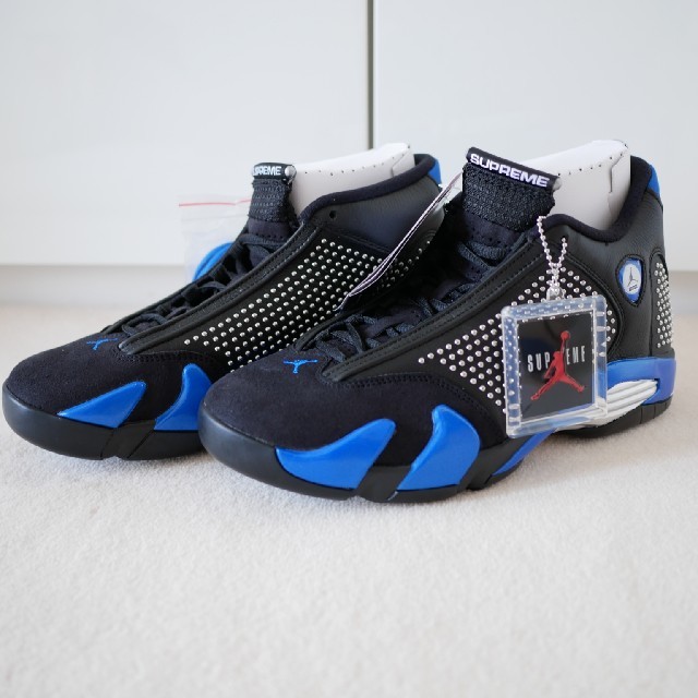 supreme air jordan 14 black nike 26.5cm