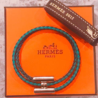 Hermes - 【大幅値下げ！】 HERMESブレスレット トゥルニ トレッセ 緑 