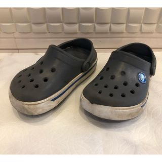 クロックス(crocs)のクロックス キッズ グレー 15㎝〜15.5㎝(サンダル)