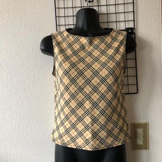 バーバリーブルーレーベル(BURBERRY BLUE LABEL)のバーバリーブルーレーベル ノースリカットソー M(タンクトップ)