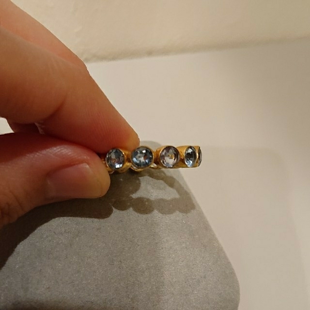 エタニティリング  ブルー 約13号 レディースのアクセサリー(リング(指輪))の商品写真