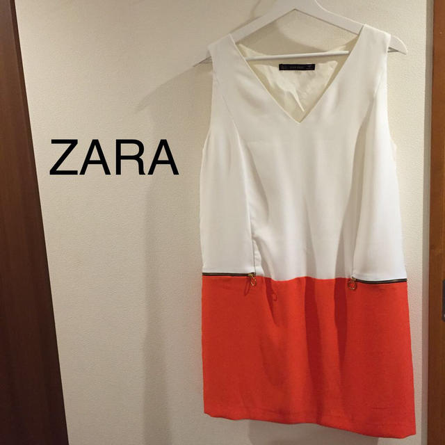 大人気！ZARA バイカラーワンピ