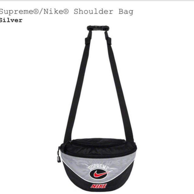 Supreme Nike Shoulder Bag 19ss Silver