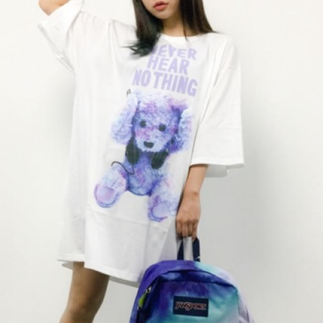 MILKBOY(ミルクボーイ)のmilkboy never hear nothingベアT ミルクボーイ レディースのトップス(Tシャツ(半袖/袖なし))の商品写真