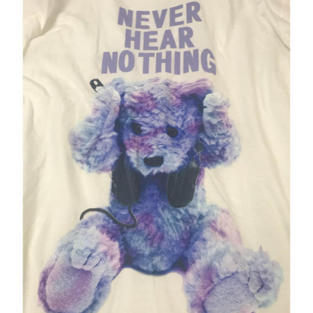 MILKBOY(ミルクボーイ)のmilkboy never hear nothingベアT ミルクボーイ レディースのトップス(Tシャツ(半袖/袖なし))の商品写真