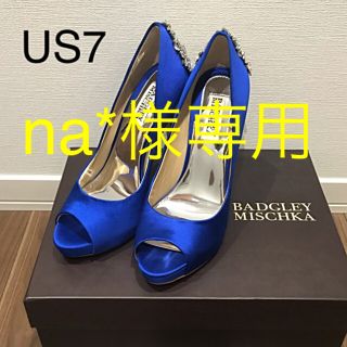 ヴェラウォン(Vera Wang)のバッジェリーミシュカ　Badgley Mischka ブライダルシューズ US7(ハイヒール/パンプス)