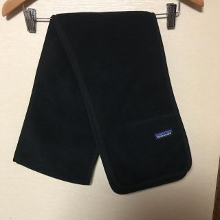 パタゴニア(patagonia)のpatagonia パタゴニア シンチラ  フリース マフラー ブラック 美品(マフラー)