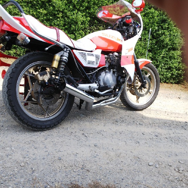 グリーン・ホワイト系 完成品♪ スズキGSX400fビート - 通販 - www