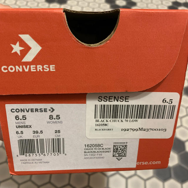 CONVERSE(コンバース)のct70 黒 ローカット 25 レディースの靴/シューズ(スニーカー)の商品写真