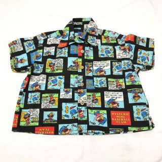 hysteric mini ヒステリックミニ ヒスミニ アロハシャツ アメコミ風