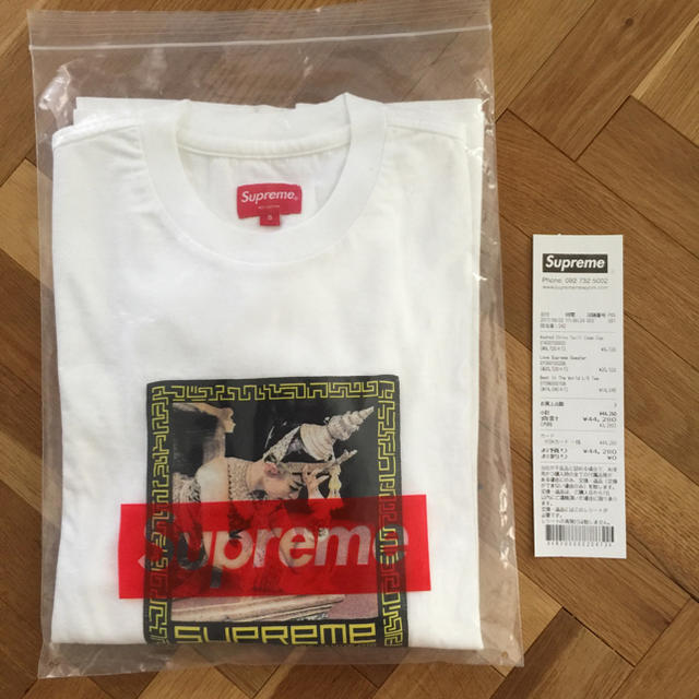 Supreme(シュプリーム)の【S】Best In The World L/S Tee / White メンズのトップス(Tシャツ/カットソー(七分/長袖))の商品写真