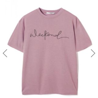 グレイル(GRL)の♡筆記体ロゴ クルーネック Tシャツ♡(Tシャツ(半袖/袖なし))