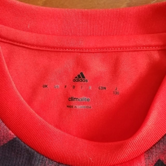adidas(アディダス)のサッカーユニフォーム上下　adidas キッズ/ベビー/マタニティのキッズ服男の子用(90cm~)(Tシャツ/カットソー)の商品写真