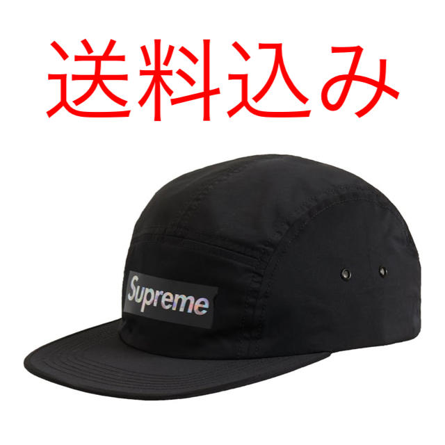 キャップSUPREME Holographic Logo Camp Cap Black