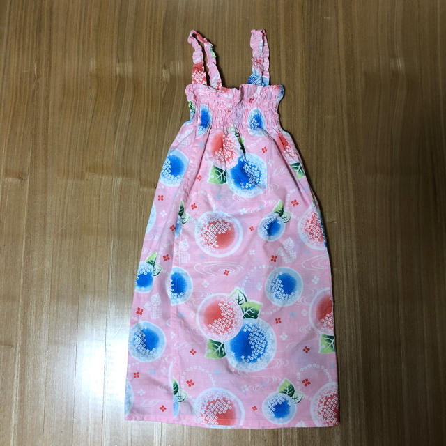 Combi mini(コンビミニ)のコンビミニ セパレート浴衣 紫陽花 ピンク キッズ/ベビー/マタニティのキッズ服女の子用(90cm~)(甚平/浴衣)の商品写真