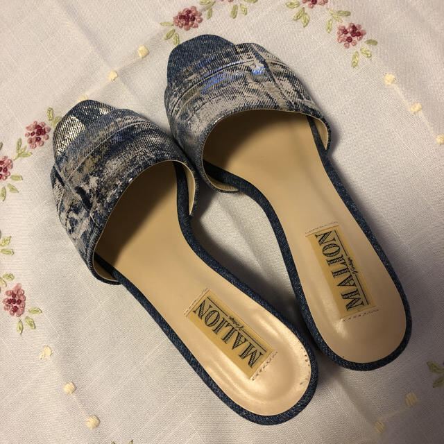 malion vintageデニムサンダル レディースの靴/シューズ(サンダル)の商品写真