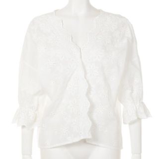 ルクールブラン(le.coeur blanc)の新品◆le coeur blanc◆ﾙｸｰﾙﾌﾞﾗﾝ 花柄レースカットソー (カットソー(半袖/袖なし))