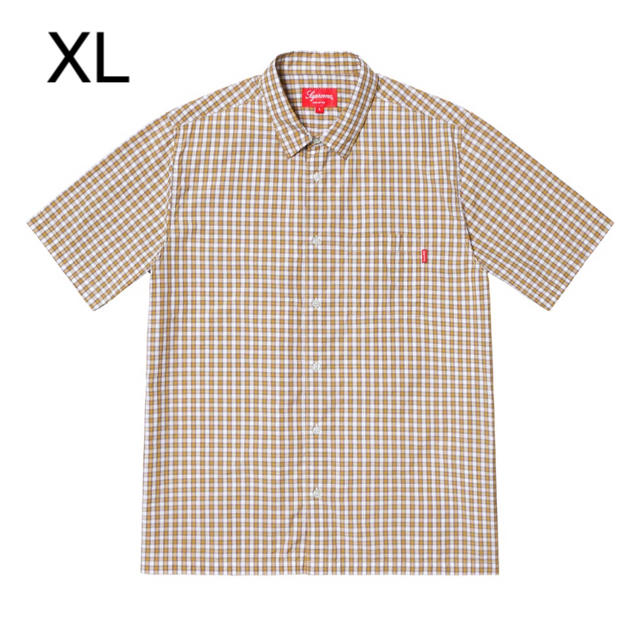 Supreme Plaid S/S Shirt white XL