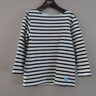 オーシバル(ORCIVAL)の美品 ORCIVAL オーチバル キッズ ボーダーカットソー 10(130)(Tシャツ/カットソー)