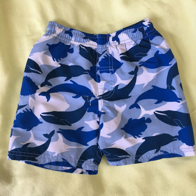 男児用水着 100cm 水色 魚柄 キッズ/ベビー/マタニティのキッズ服男の子用(90cm~)(水着)の商品写真