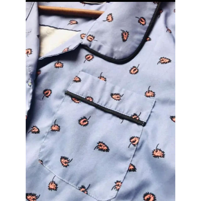 オメカシ  リーフプリント パジャマシャツ Omekashi レディースのトップス(シャツ/ブラウス(長袖/七分))の商品写真