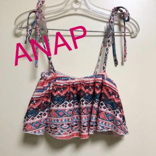 アナップ(ANAP)の【美品】ANAP ベアトップ ビスチェ  水着 キャミソール ネイティブ柄(ベアトップ/チューブトップ)