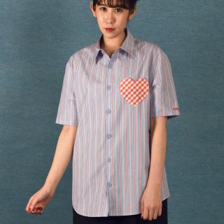 MILKBOY HEART SHIRTS  ストライプ ハート シャツ