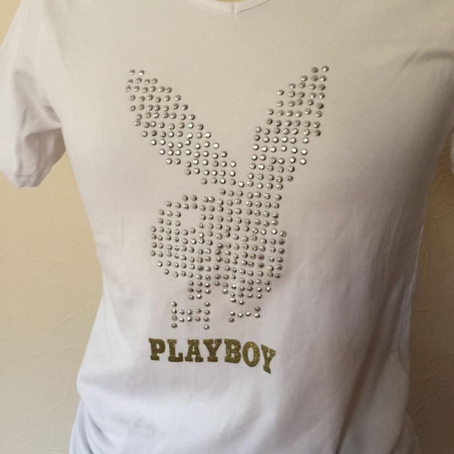 PLAYBOY(プレイボーイ)のPLAY BOY スタッズTシャツ レディースのトップス(Tシャツ(半袖/袖なし))の商品写真