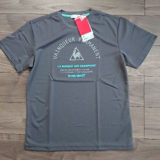 ルコックスポルティフ(le coq sportif)のルコックスポルティフ Tシャツ メンズ ポリエステル100% グレー Mサイズ(Tシャツ/カットソー(半袖/袖なし))