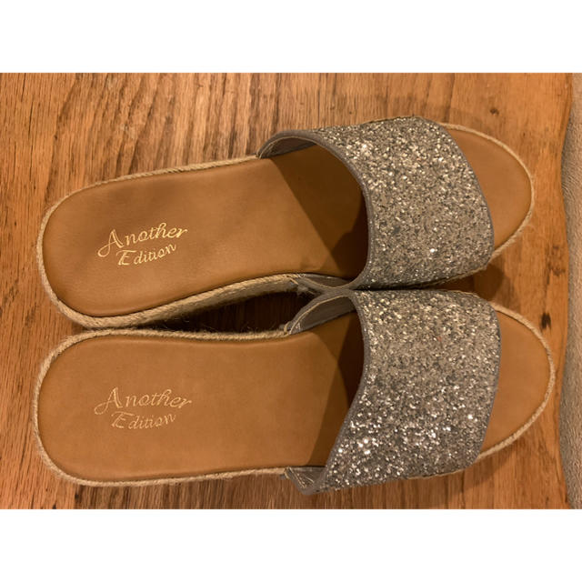 ANOTHER EDITION(アナザーエディション)のanether edition glitter sandal L size  レディースの靴/シューズ(サンダル)の商品写真