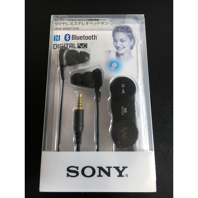 SONY Bluetoothイヤフォン MDR-NWBT20N ブラック