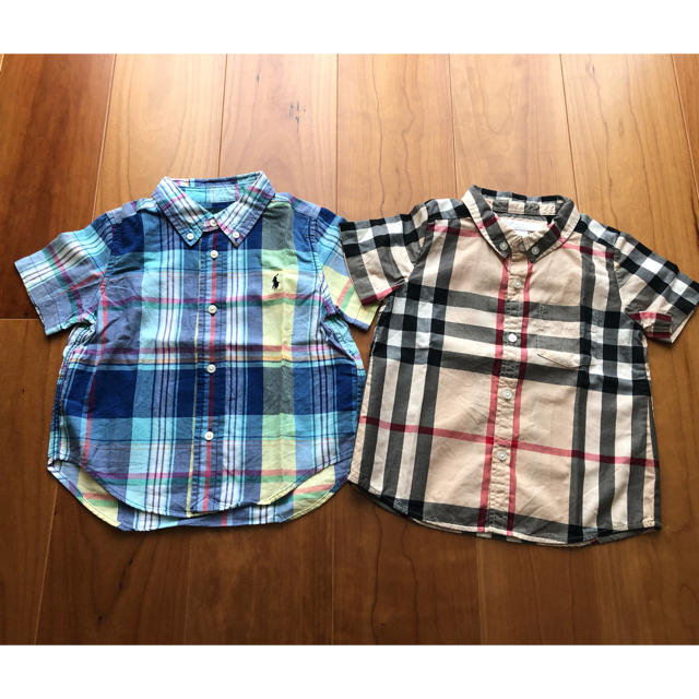 有名なブランド BURBERRY - 2枚セット 半袖シャツ &ラルフローレン