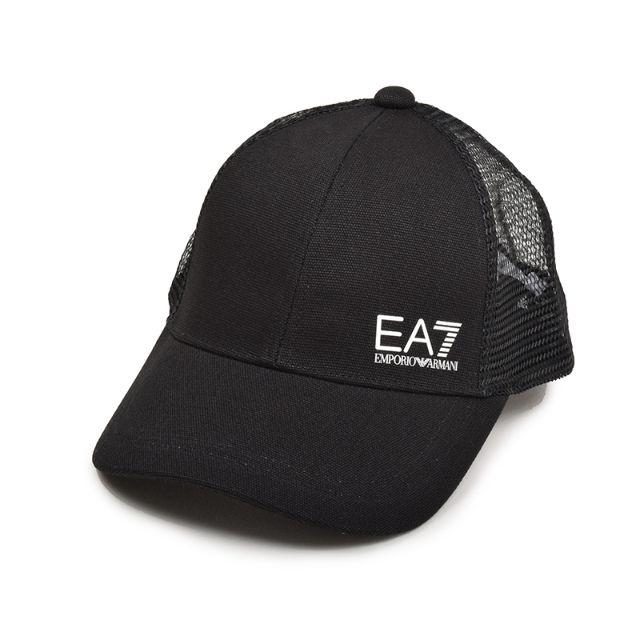 Emporio Armani(エンポリオアルマーニ)のEA7 エンポリオ アルマーニ ブラックスナップキャップ 帽子 メンズの帽子(キャップ)の商品写真