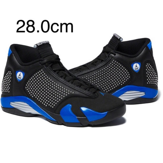 28.0  supreme NIKE air jordan 14 black