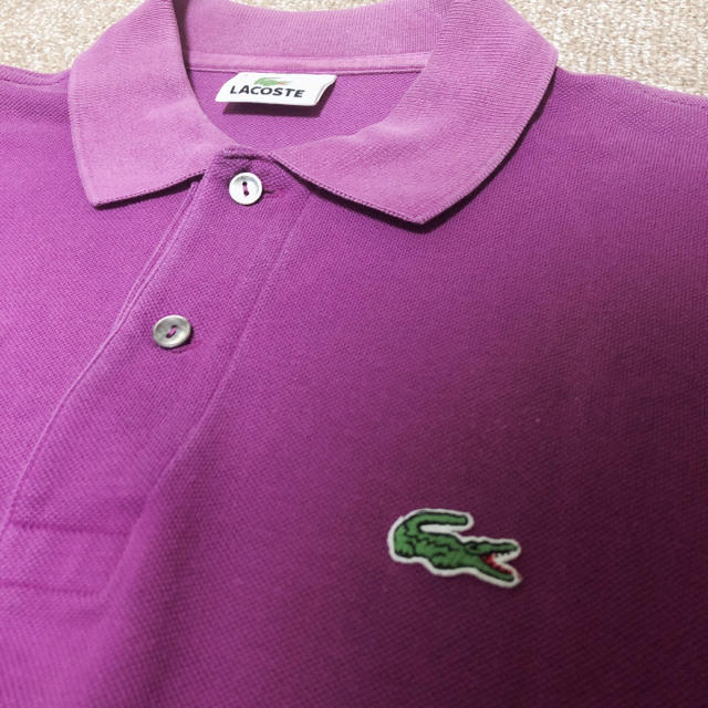 LACOSTE(ラコステ)のLACOSTE ラコステ ポロシャツ パープル サイズ3 メンズのトップス(ポロシャツ)の商品写真