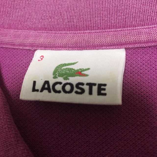 LACOSTE(ラコステ)のLACOSTE ラコステ ポロシャツ パープル サイズ3 メンズのトップス(ポロシャツ)の商品写真