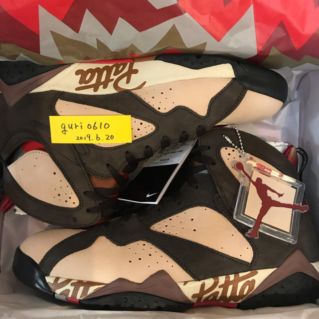 NIKE(ナイキ)のはいからさんが通る様専用！Nike Air Jordan 7 × PATTA  メンズの靴/シューズ(スニーカー)の商品写真