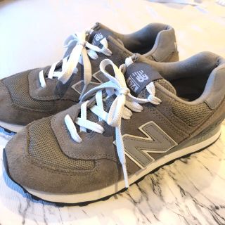 ニューバランス(New Balance)の梨花着用  new balance 574 グレー 23㎝ NY購入(スニーカー)