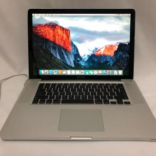 マック(Mac (Apple))のMacbook Pro 15-inch Late 2008 USキー 難あり(ノートPC)