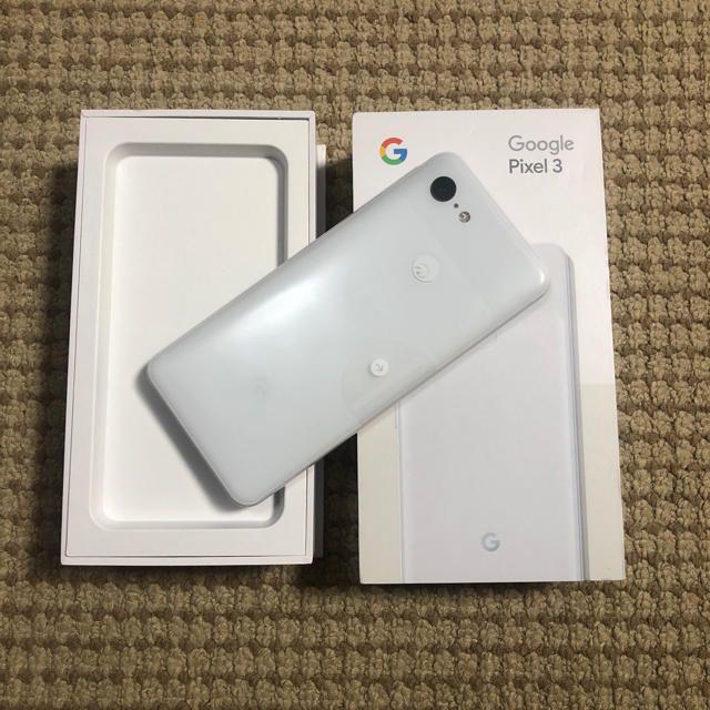 ANDROID(アンドロイド)のGoogle pixel3 64GB　ホワイト simフリー 新品 スマホ/家電/カメラのスマートフォン/携帯電話(スマートフォン本体)の商品写真