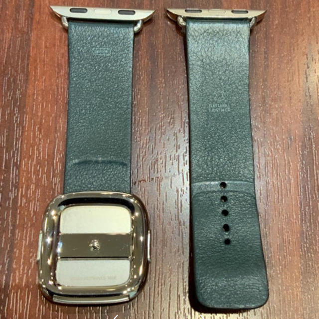 Apple Watch(アップルウォッチ)の(純正品) Apple Watch  モダンバックル 40mm レザーバンド メンズの時計(レザーベルト)の商品写真