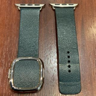 アップルウォッチ(Apple Watch)の(純正品) Apple Watch  モダンバックル 40mm レザーバンド(レザーベルト)