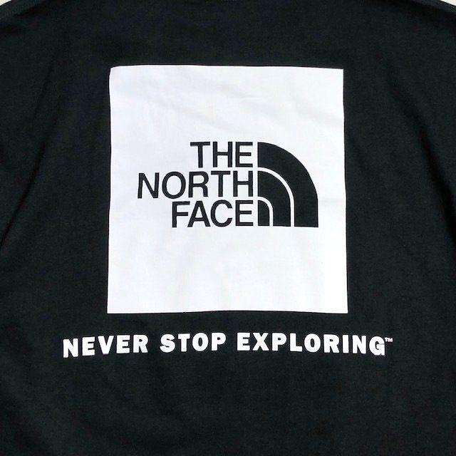 THE NORTH FACE(ザノースフェイス)の売切!ノースフェイス ボックスロゴ 長袖Tシャツ(S)黒 180902 メンズのトップス(Tシャツ/カットソー(七分/長袖))の商品写真
