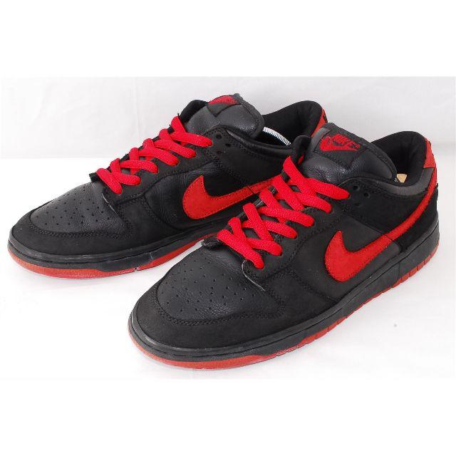 28cmUS10色NIKE SB★DUNK PRO LOW ダンク ブラックデビル BRED